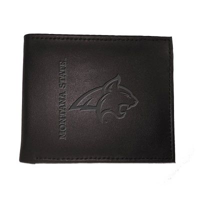 Black Montana State Bobcats Hybrid Bi-Fold Wallet