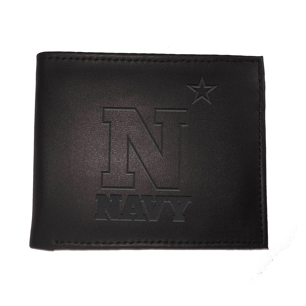 Black Navy Midshipmen Hybrid Bi-Fold Wallet