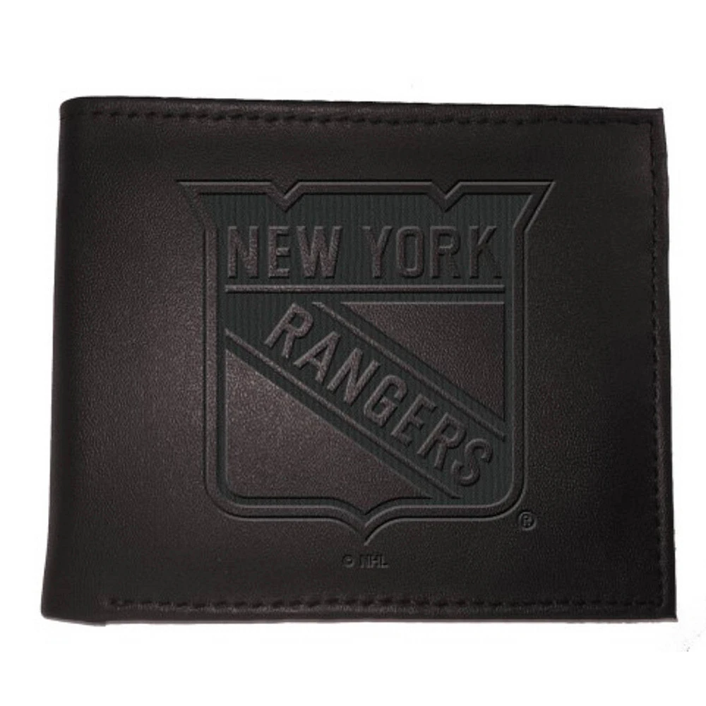 Black New York Rangers Hybrid Bi-Fold Wallet