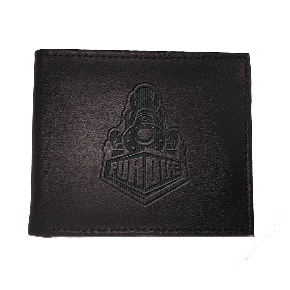 Black Purdue Boilermakers Hybrid Bi-Fold Wallet