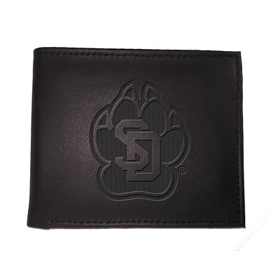 Black South Dakota Coyotes Hybrid Bi-Fold Wallet
