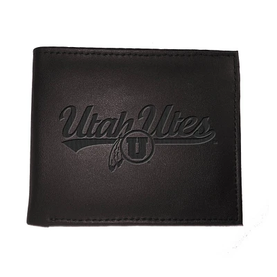 Black Utah Utes Hybrid Bi-Fold Wallet