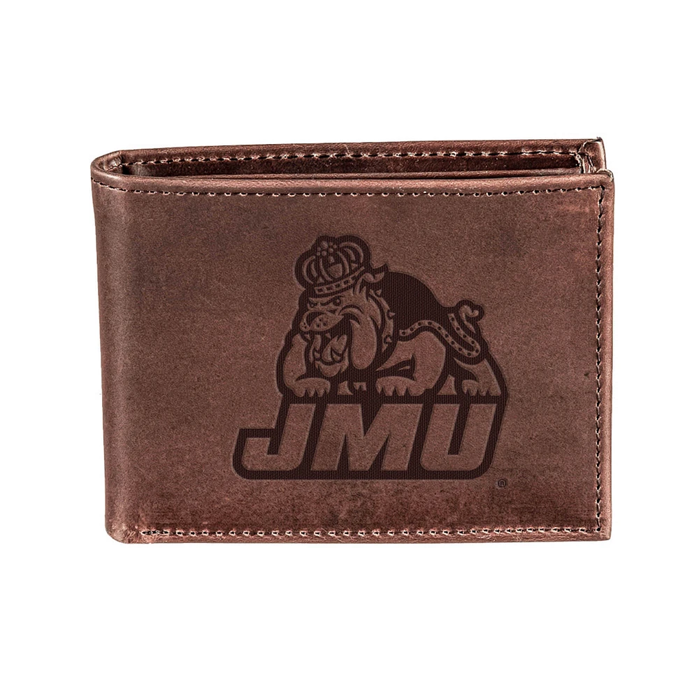 Brown James Madison Dukes Bi-Fold Leather Wallet