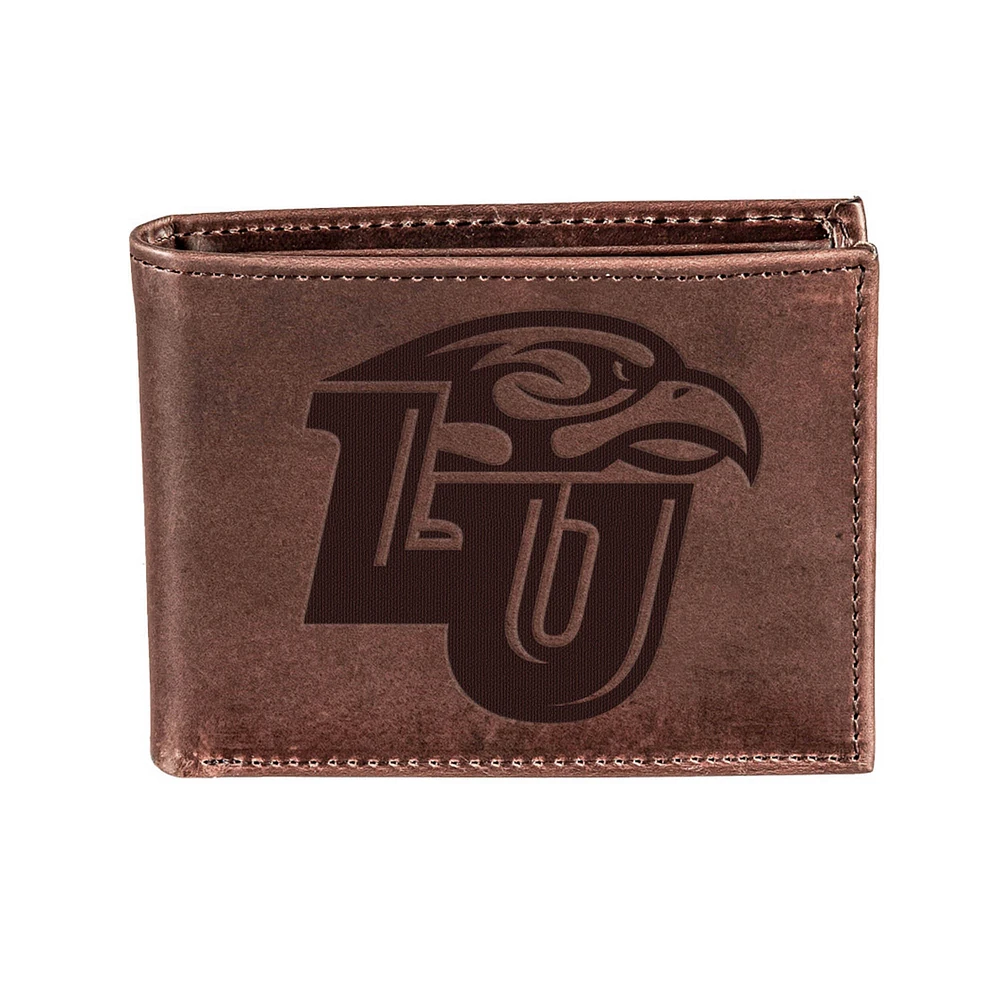 Brown Liberty Flames Bi-Fold Leather Wallet