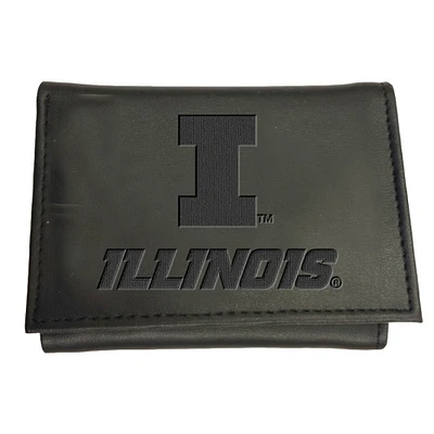Black Illinois Fighting Illini Hybrid Tri-Fold Wallet