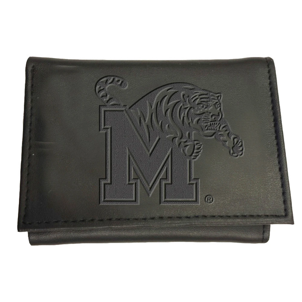 Black Memphis Tigers Hybrid Tri-Fold Wallet