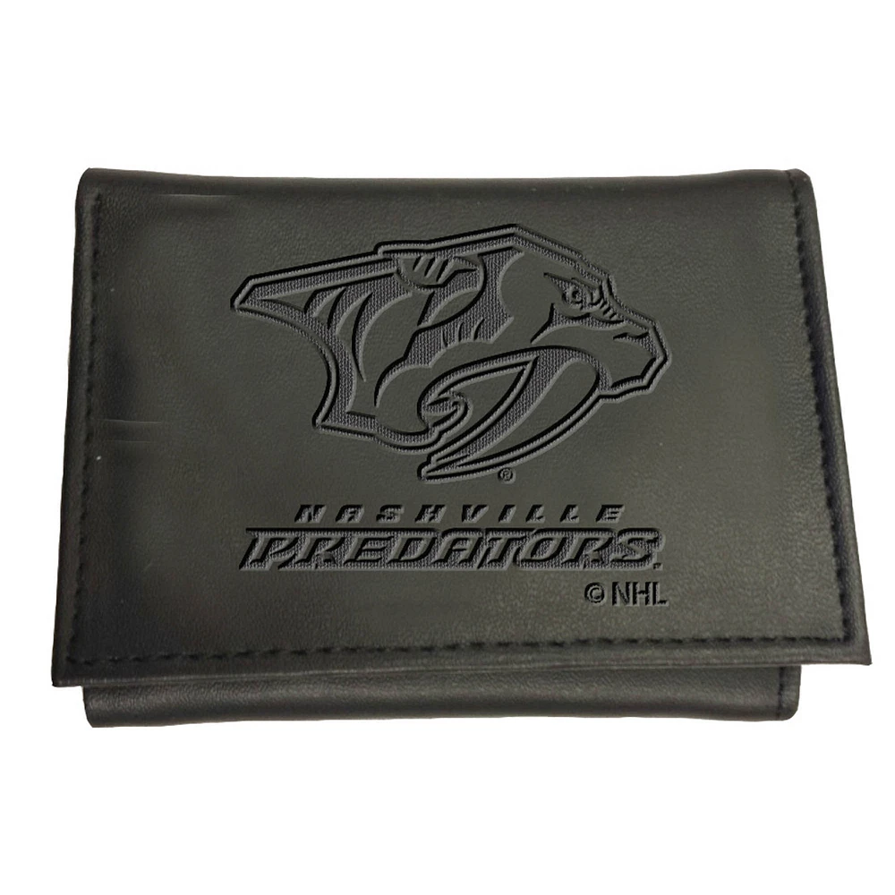 Black Nashville Predators Hybrid Tri-Fold Wallet