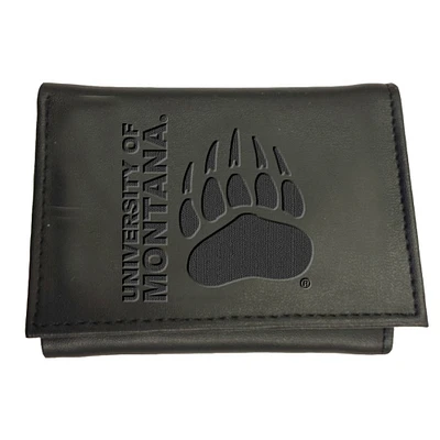 Black Montana Grizzlies Hybrid Tri-Fold Wallet