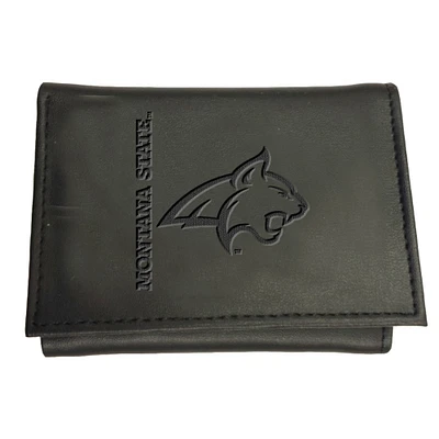 Black Montana State Bobcats Hybrid Tri-Fold Wallet