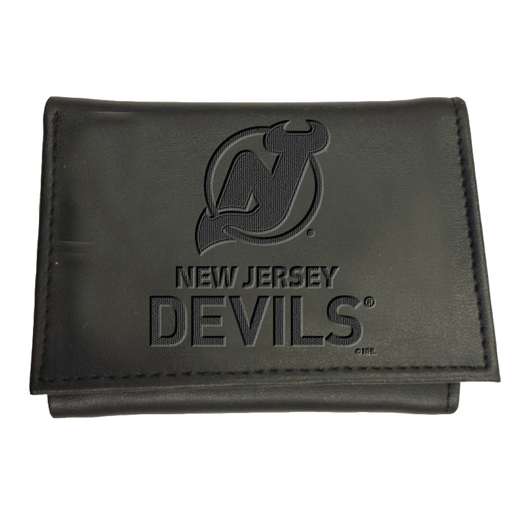 Black New Jersey Devils Hybrid Tri-Fold Wallet