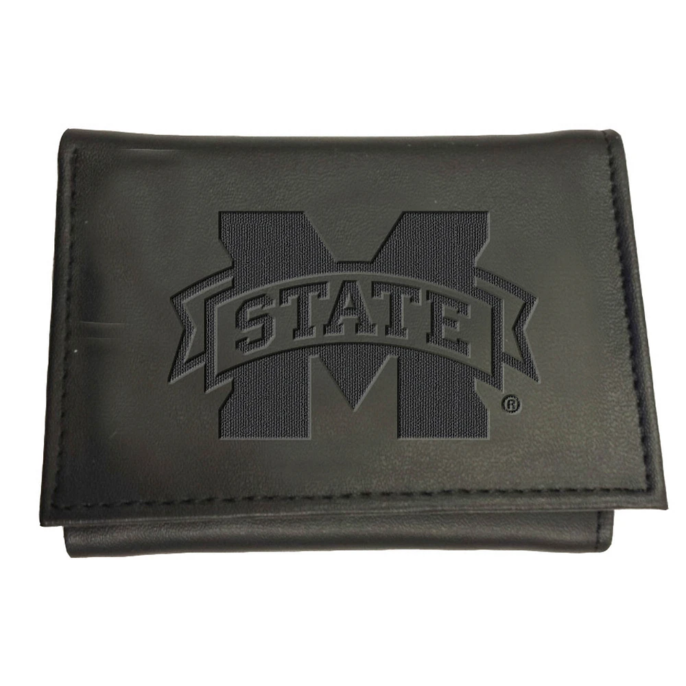 Black Mississippi State Bulldogs Hybrid Tri-Fold Wallet