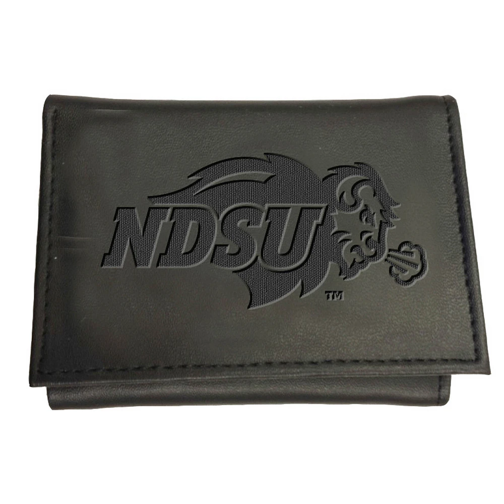 Black NDSU Bison Hybrid Tri-Fold Wallet