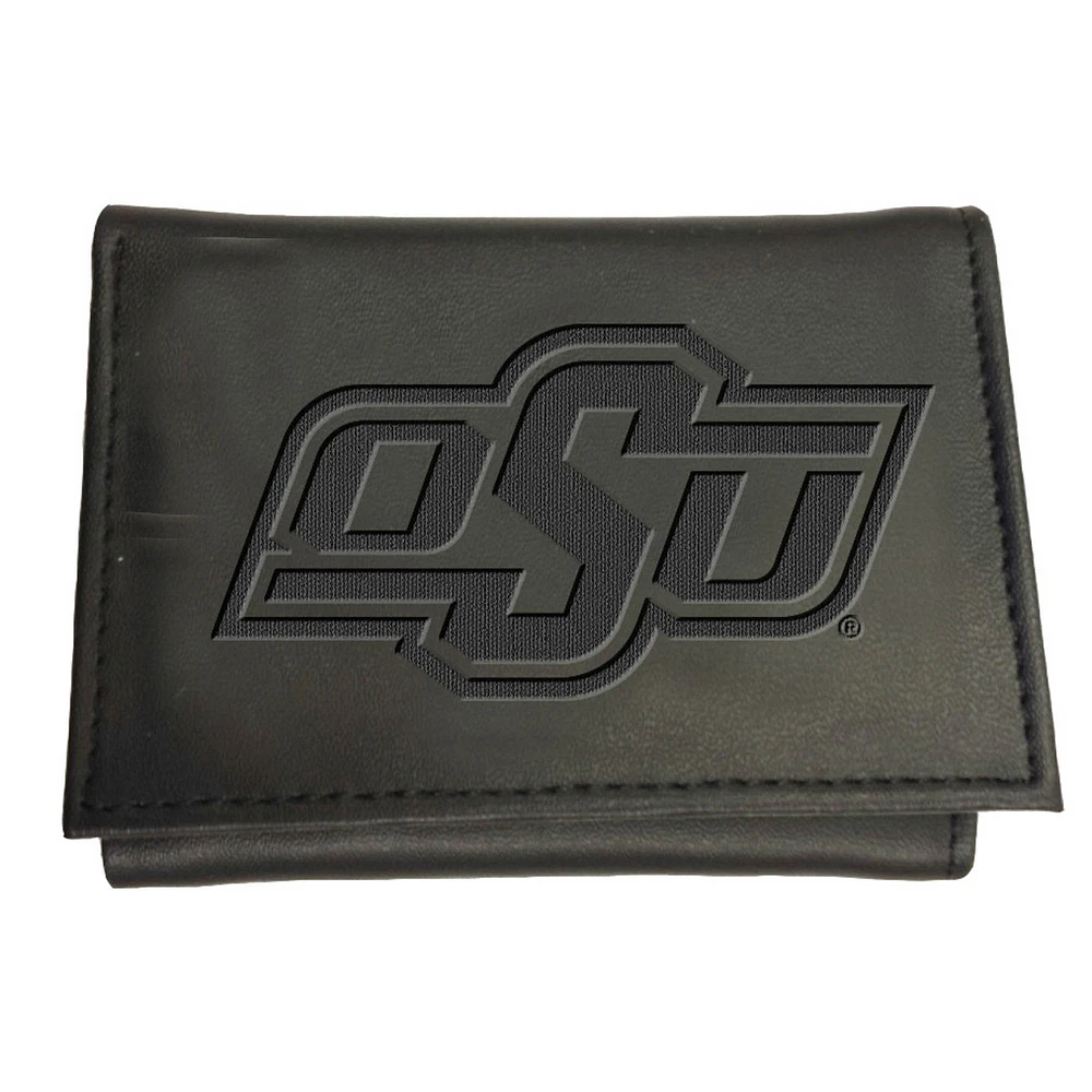 Black Oklahoma State Cowboys Hybrid Tri-Fold Wallet