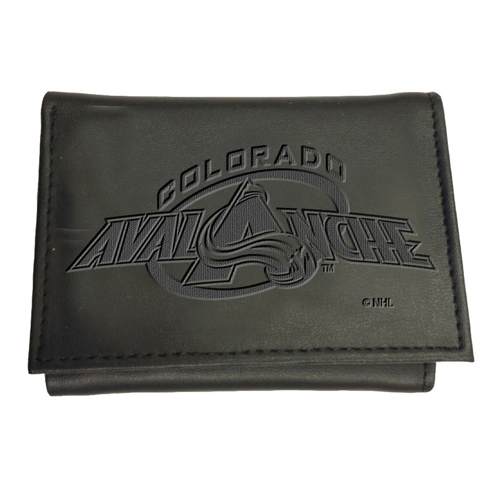 Black Colorado Avalanche Hybrid Tri-Fold Wallet