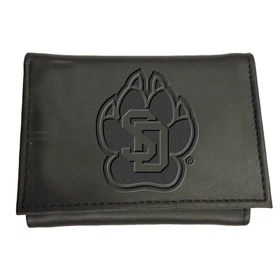 Black South Dakota Coyotes Hybrid Tri-Fold Wallet