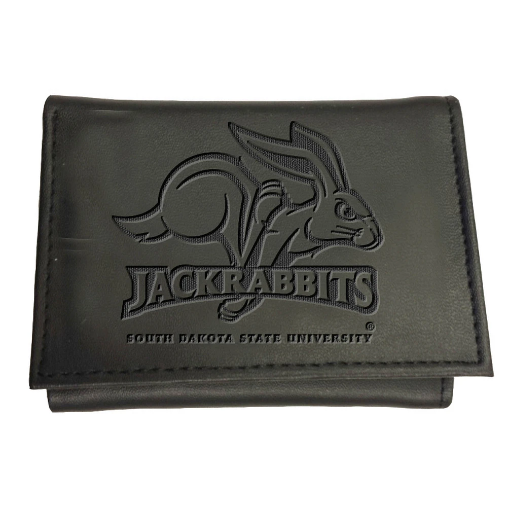 Black South Dakota State Jackrabbits Hybrid Tri-Fold Wallet