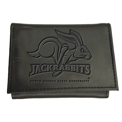 Black South Dakota State Jackrabbits Hybrid Tri-Fold Wallet