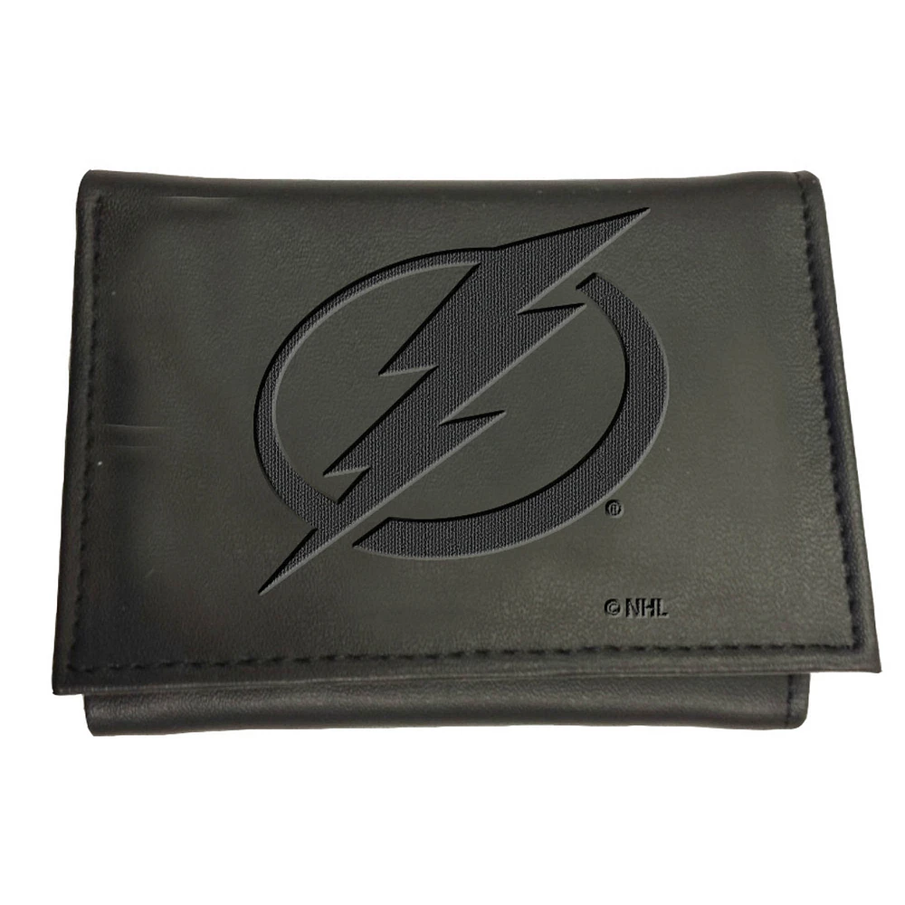 Black Tampa Bay Lightning Hybrid Tri-Fold Wallet