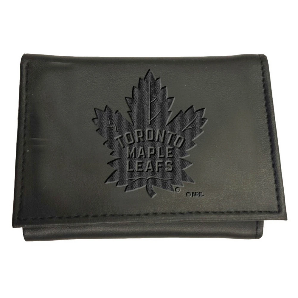 Black Toronto Maple Leafs Hybrid Tri-Fold Wallet