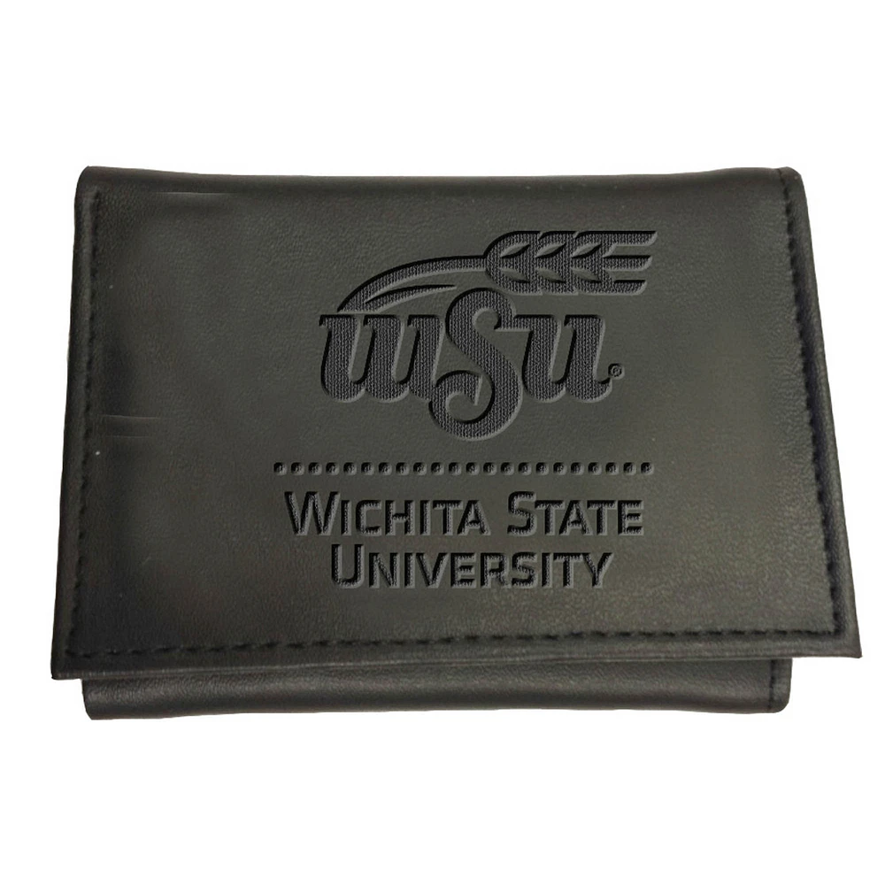 Black Wichita State Shockers Hybrid Tri-Fold Wallet