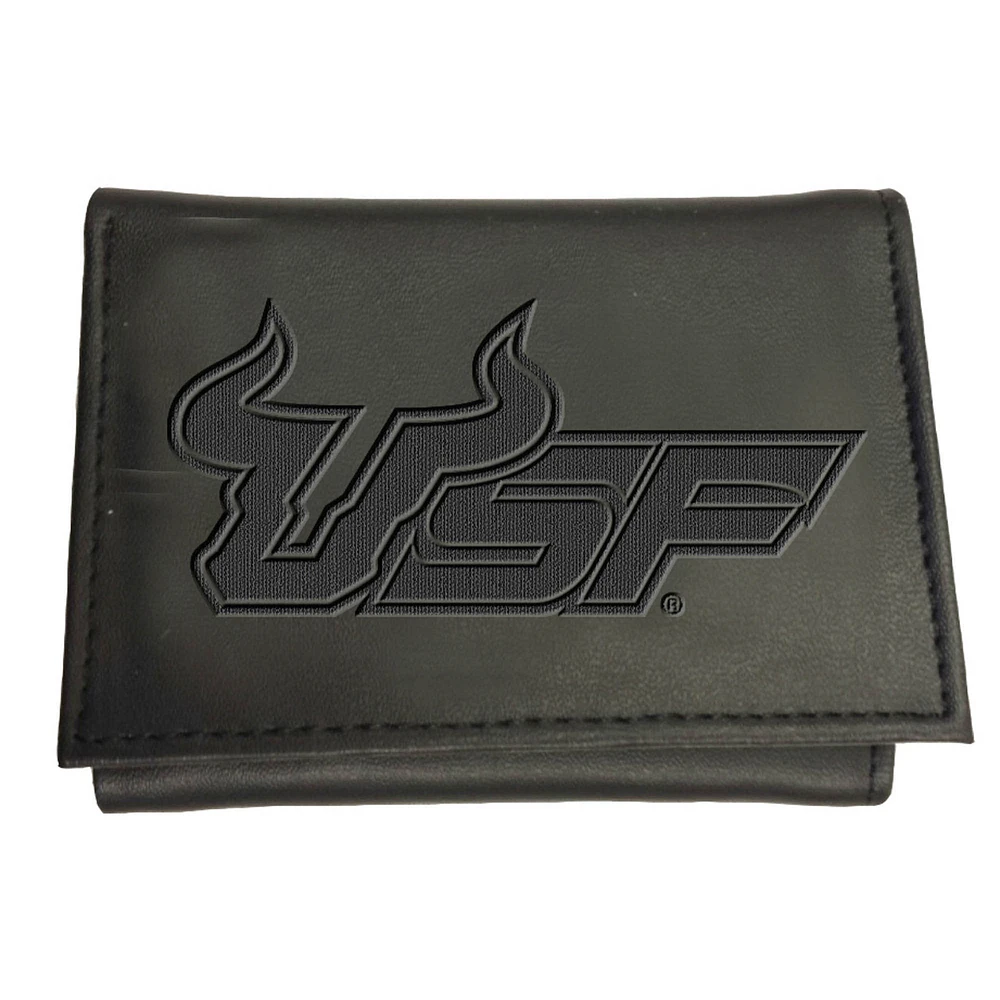 Black South Florida Bulls Hybrid Tri-Fold Wallet