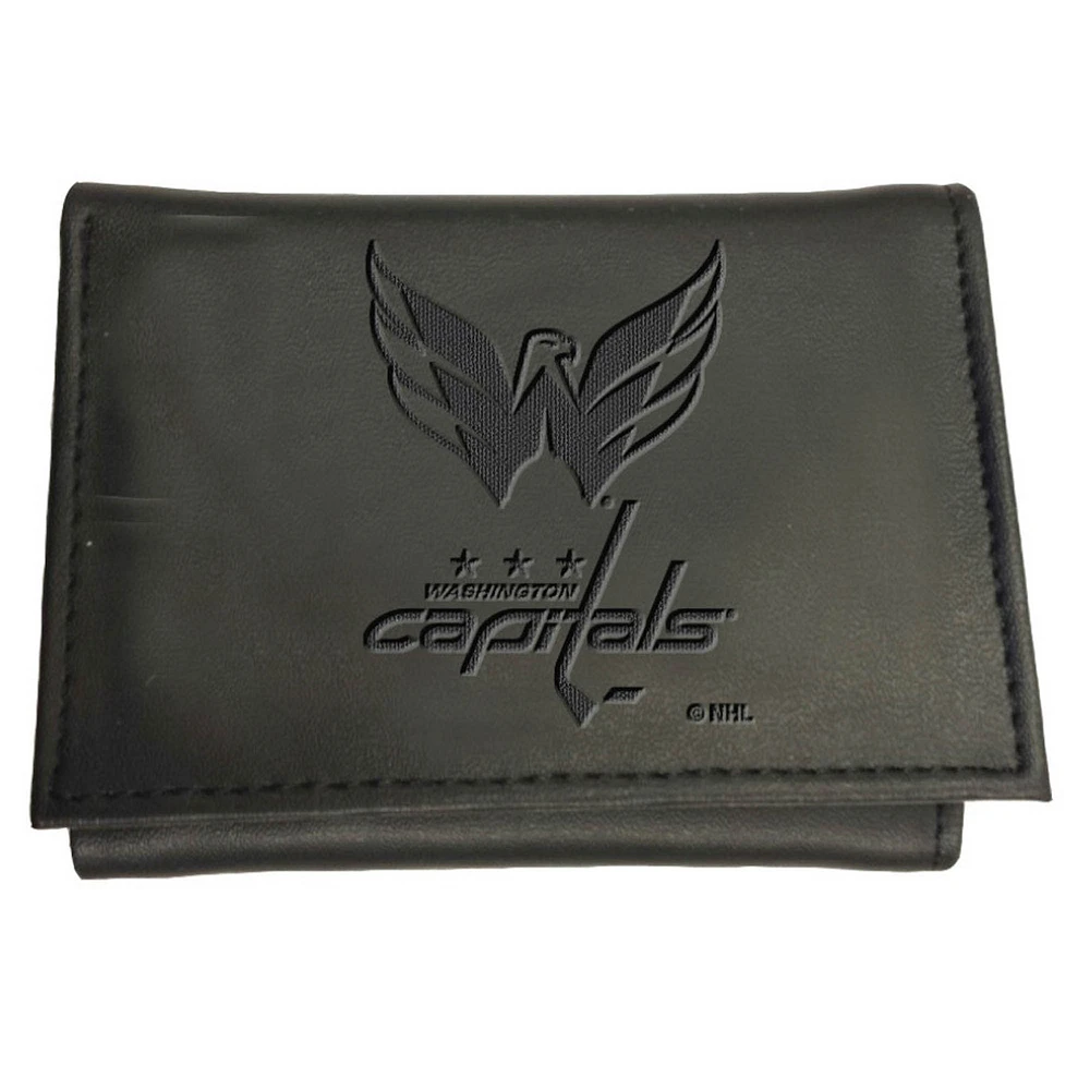 Black Washington Capitals Hybrid Tri-Fold Wallet