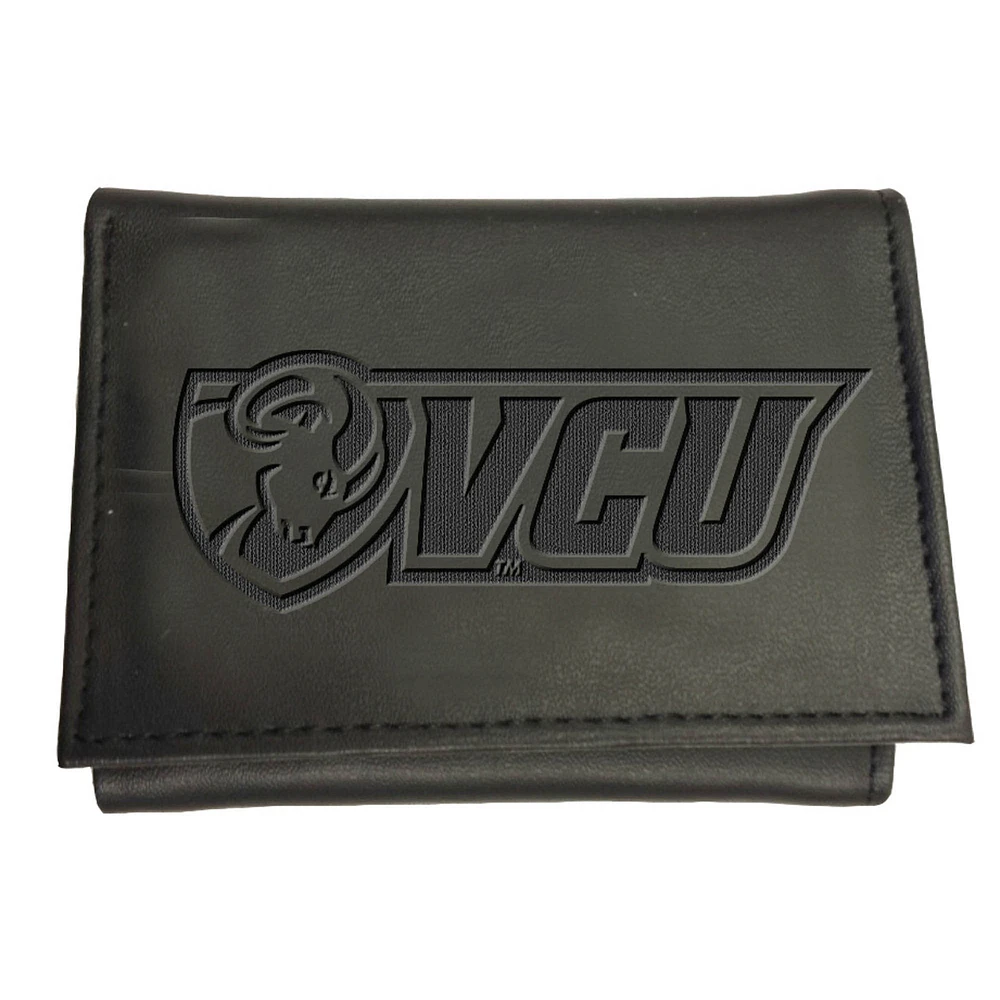 Black VCU Rams Hybrid Tri-Fold Wallet