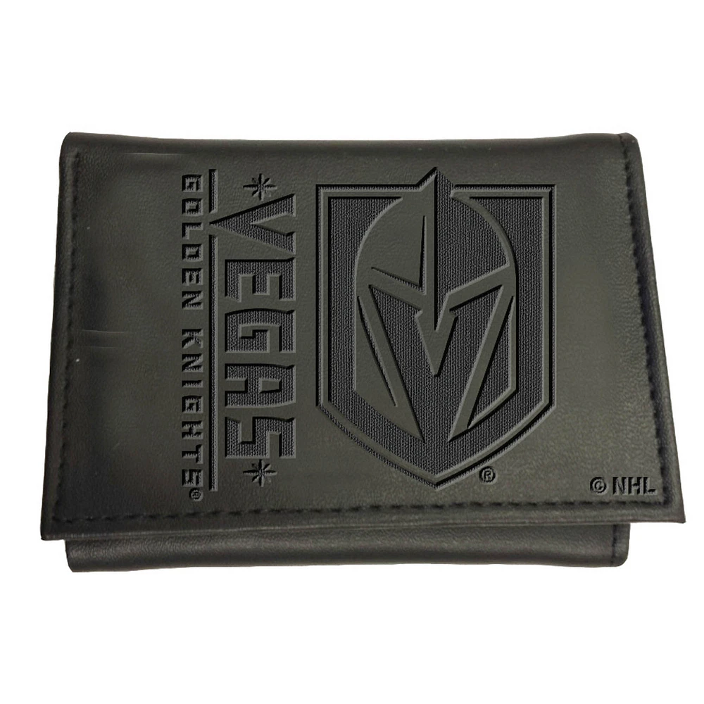 Black Vegas Golden Knights Hybrid Tri-Fold Wallet