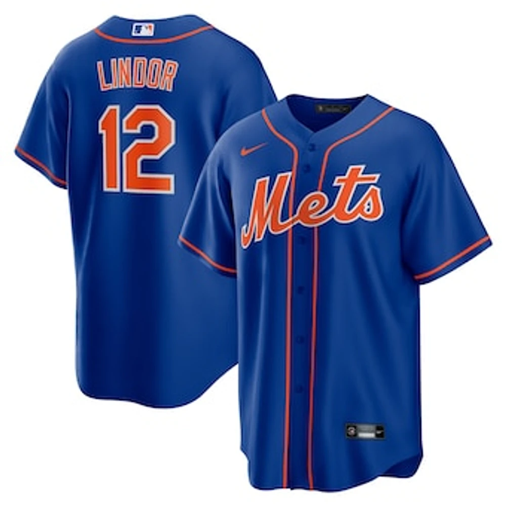 Men's Nike Francisco Lindor Royal New York Mets Big & Tall Alternate Replica Player Jersey