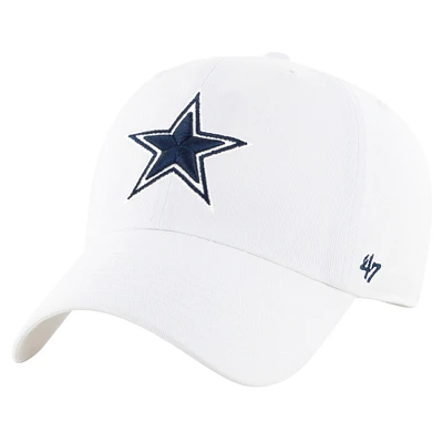 Men's '47 White Dallas Cowboys Clean Up Primary Adjustable Hat