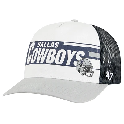 Youth '47 Navy Dallas Cowboys Stack Line Trucker Adjustable Hat
