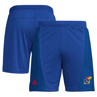 Men's adidas Royal Kansas Jayhawks Designed for Training 7" AEROREADY Shorts