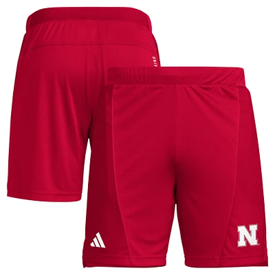 Men's adidas Scarlet Nebraska Huskers Designed for Training 7" AEROREADY Shorts