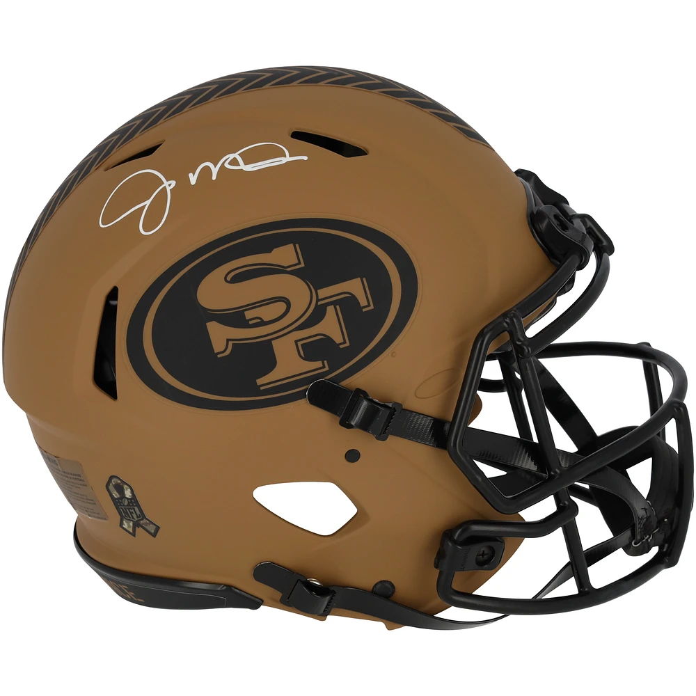 Joe Montana San Francisco 49ers Autographed Riddell 2023 Salute to Service Speed Authentic Helmet
