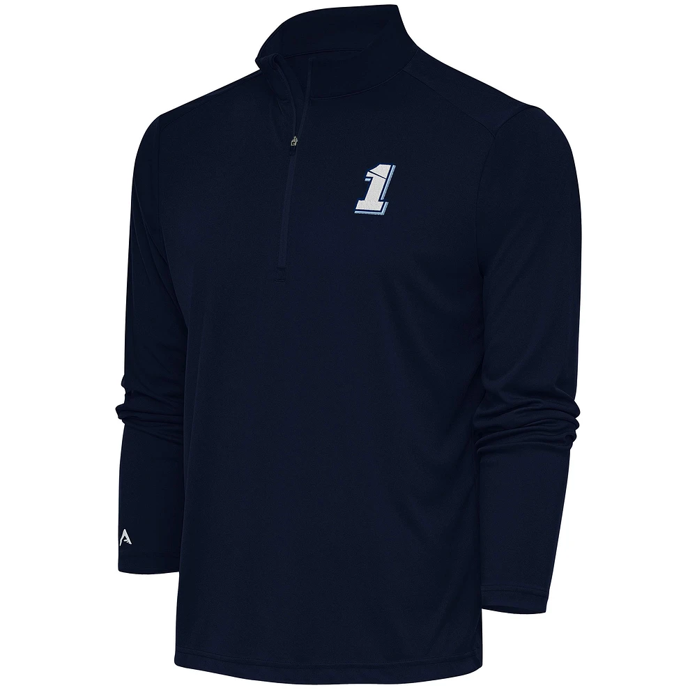 Men's Antigua Navy Ross Chastain Tribute Quarter-Zip Pullover Top