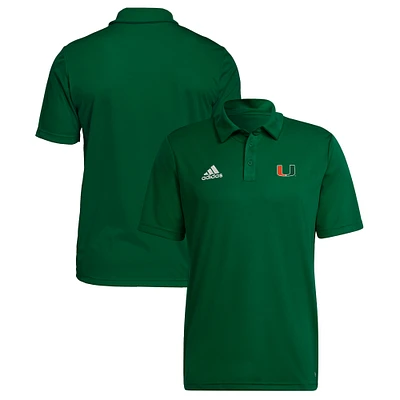 Men's adidas  Green Miami Hurricanes Entrada 22 Polo