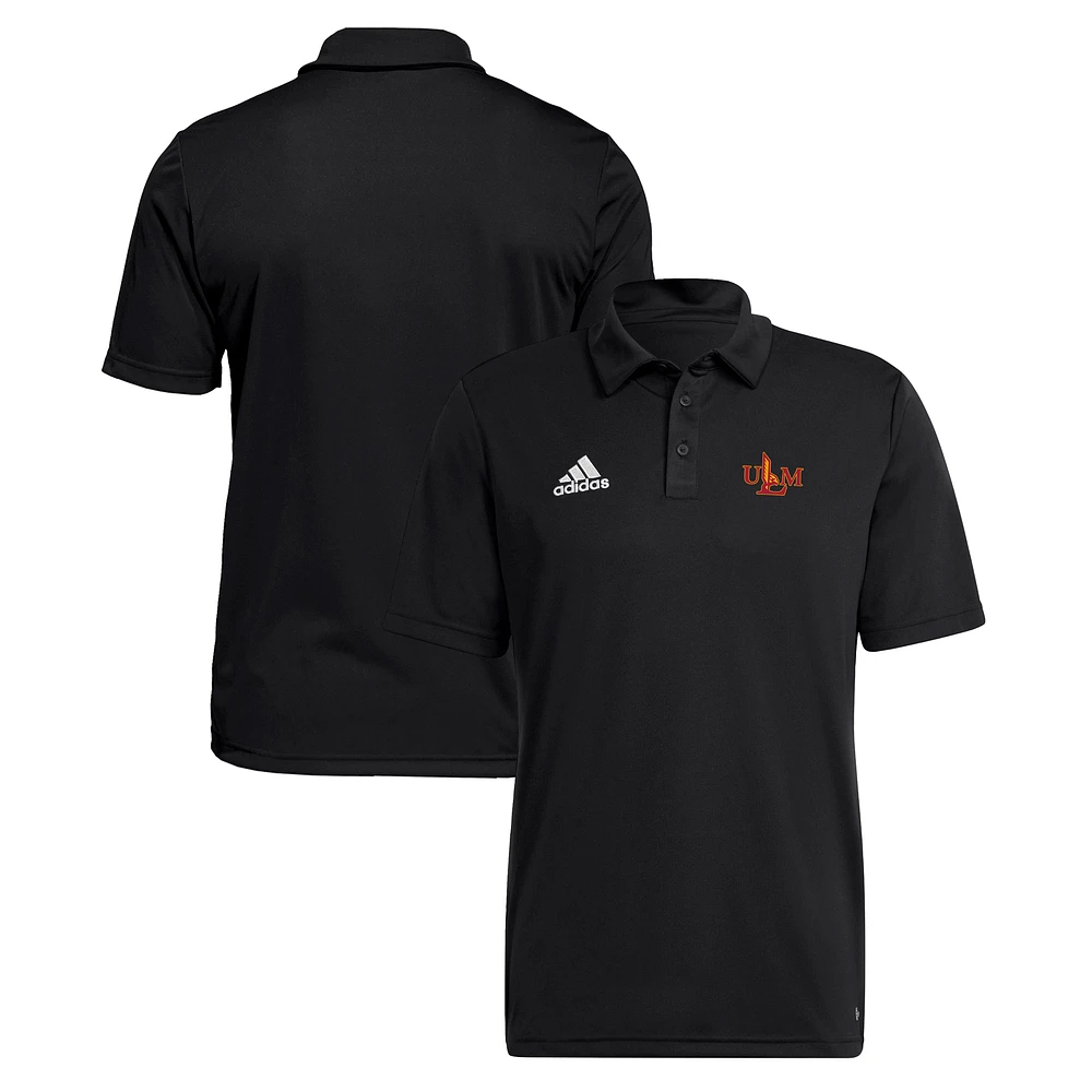 Men's adidas Black ULM Warhawks Entrada 22 Polo