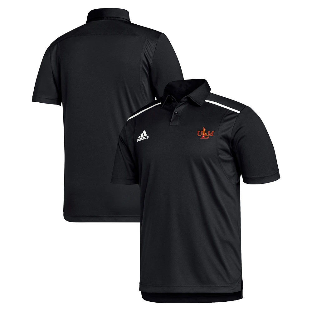 Men's adidas Black ULM Warhawks Team Issue Polo