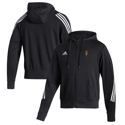 Men's adidas Black Arizona State Sun Devils Fashion Full-Zip Hoodie
