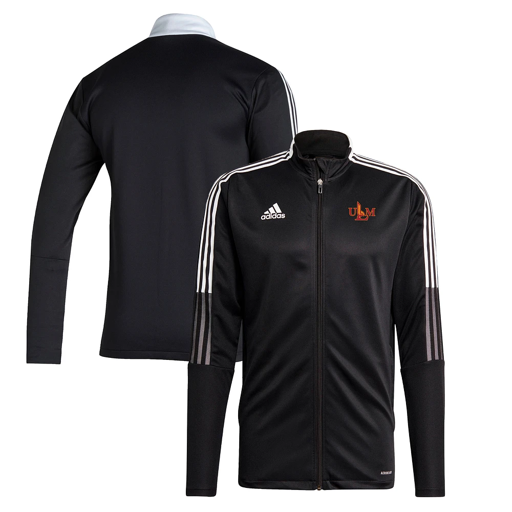 Men's adidas Black ULM Warhawks Tiro21 Track Full-Zip Jacket