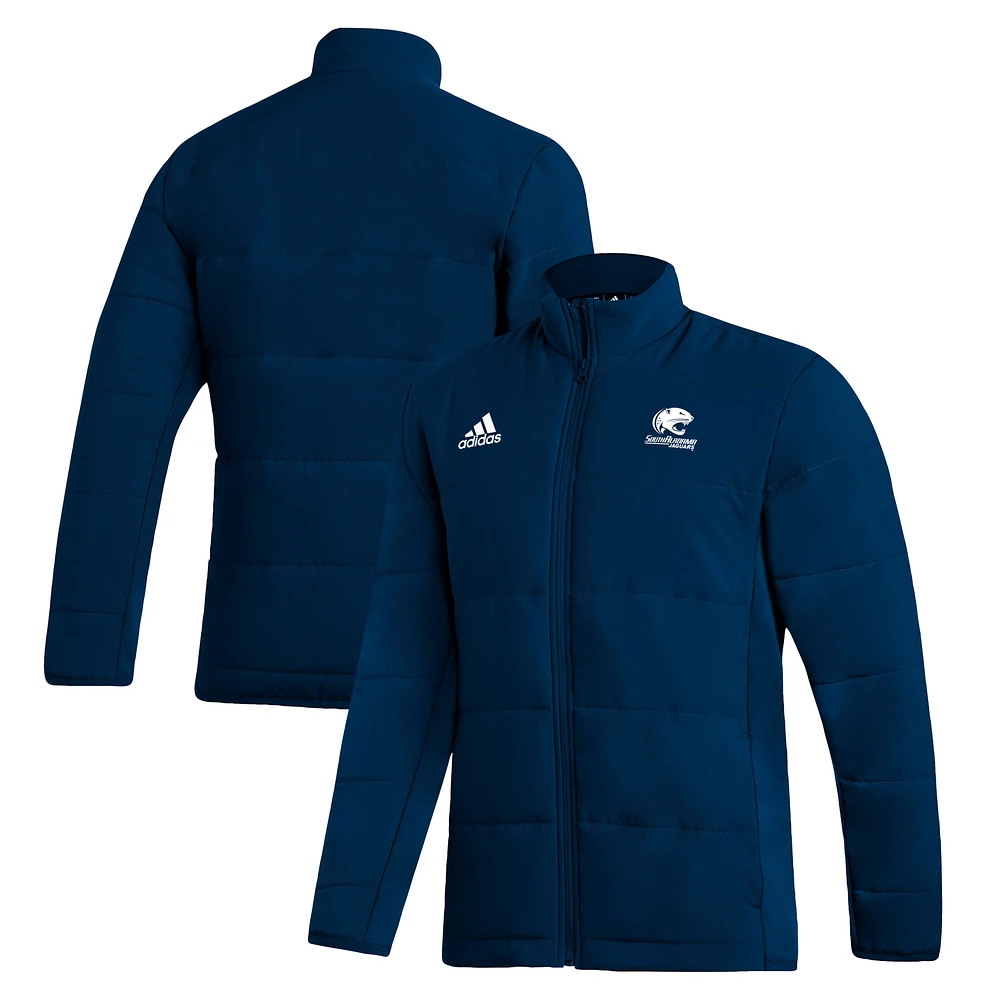 Men's adidas Navy South Alabama Jaguars Midweight Full-Zip Jacket
