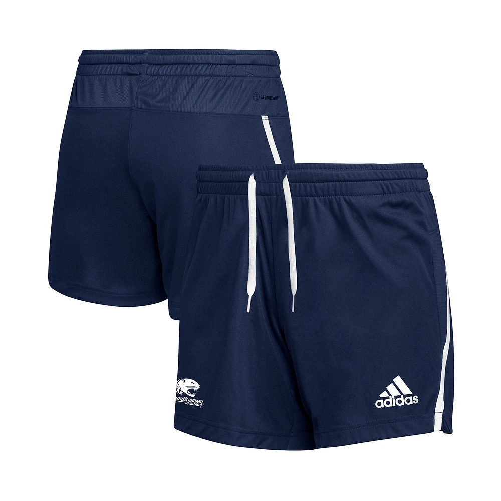 Women's adidas Navy South Alabama Jaguars Team Issue Shorts