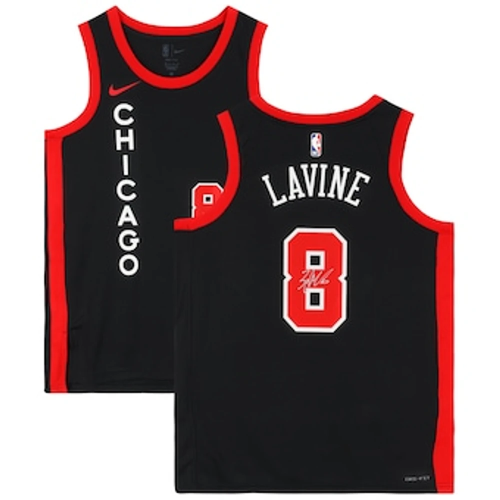Zach LaVine Chicago Bulls Autographed Black Nike 2023/24 City Edition Swingman Jersey