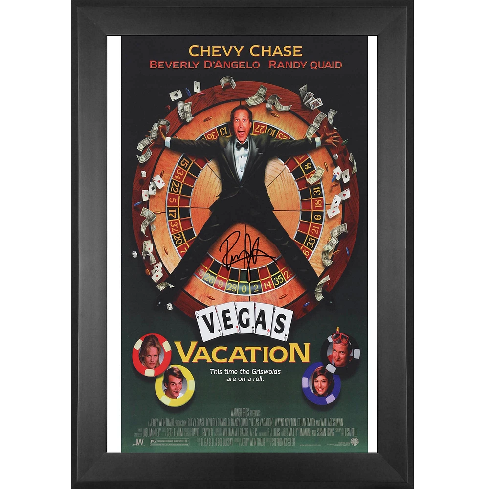 Randy Quaid Vegas Vacation Autographed Framed 11" x 17" Movie Poster