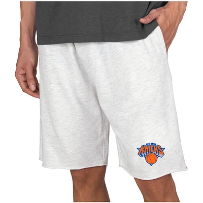 Men's Concepts Sport Cream New York Knicks Mainstream Terry Shorts