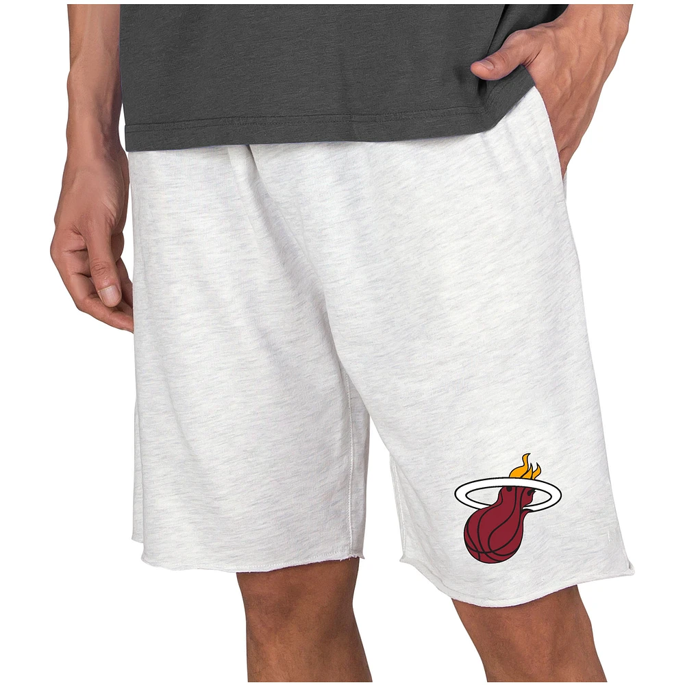 Men's Concepts Sport Cream Miami Heat Mainstream Terry Shorts