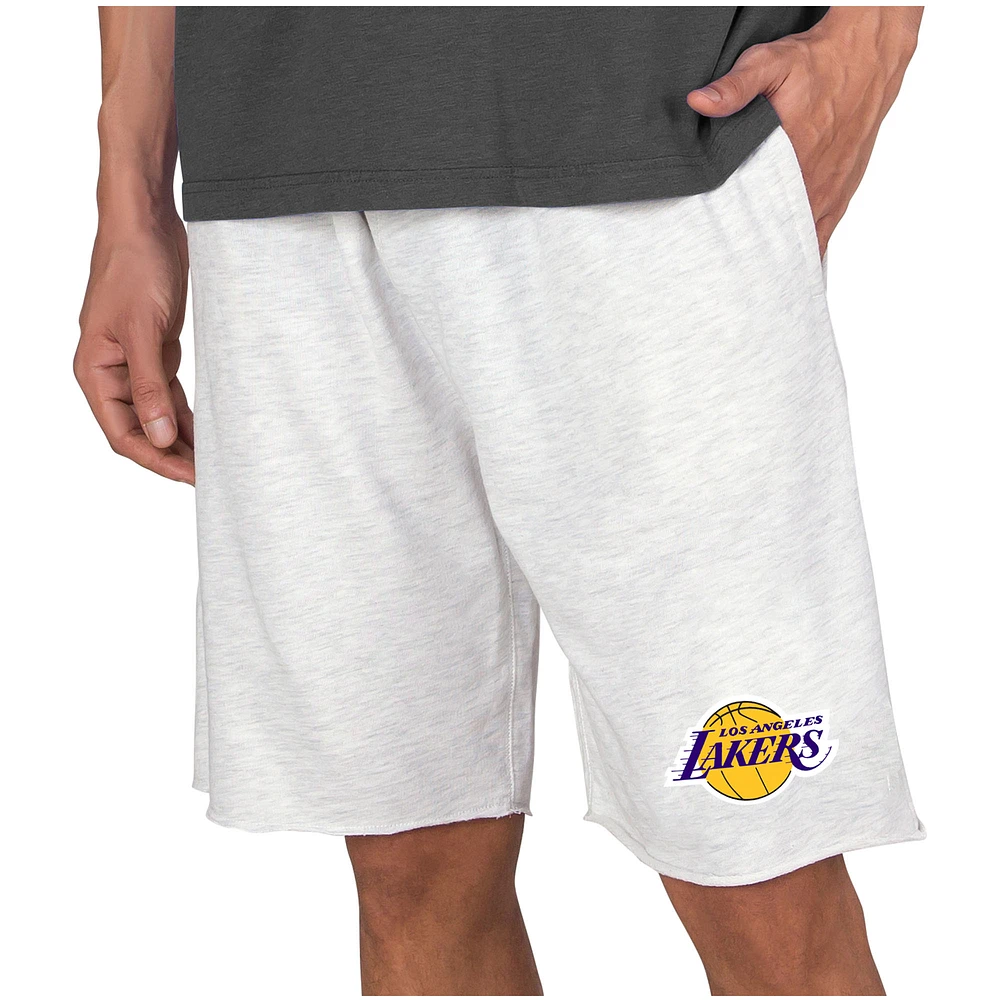 Men's Concepts Sport Cream Los Angeles Lakers Mainstream Terry Shorts