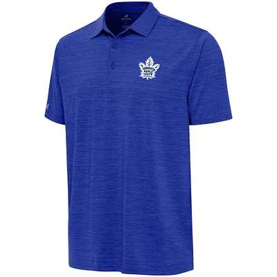 Men's Antigua Heather Blue Toronto Maple Leafs Layout Polo
