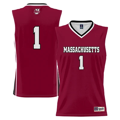 Men's GameDay Greats #1 Maroon UMass Minutemen Lightweight Basketball Jersey