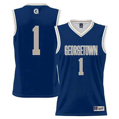 Men's GameDay Greats #1 Navy Georgetown Hoyas Lightweight Basketball Jersey